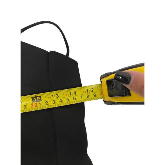 Zara Womens Jumpsuit Medium M Black Crepe Wide-Leg Spaghetti Straps 8741/275 NWT - Picture 7 of 9